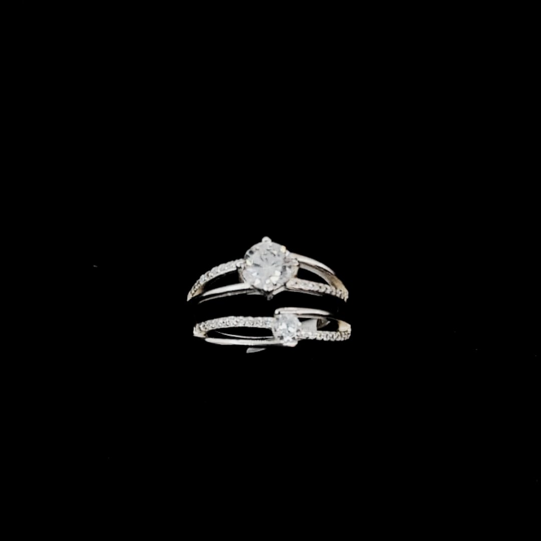 ANILLO DUO COMPROMISO CON CIRCONIAS