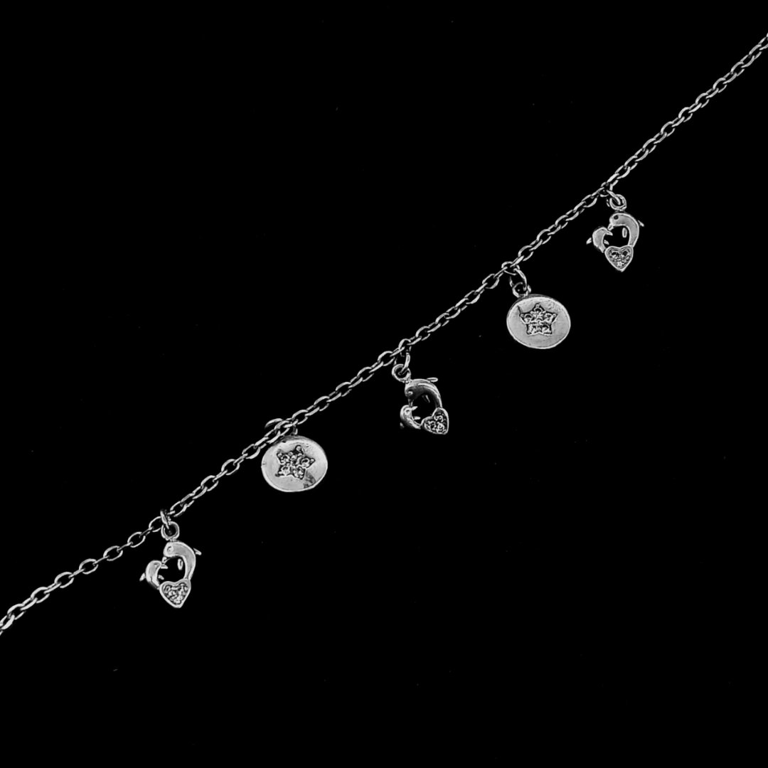 PULSERA CON COLGANTES DE DELFINES