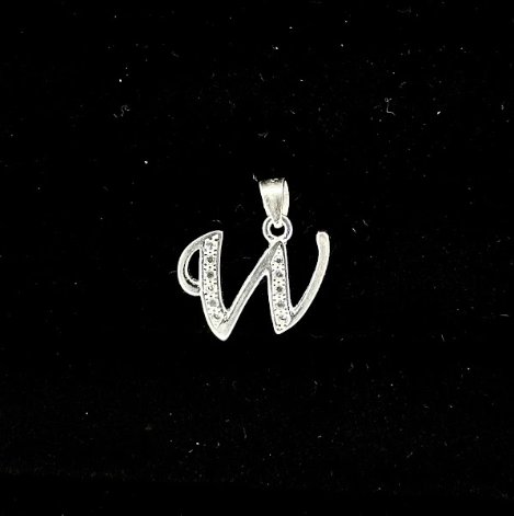 DIJE LETRA "W" GRANDE 