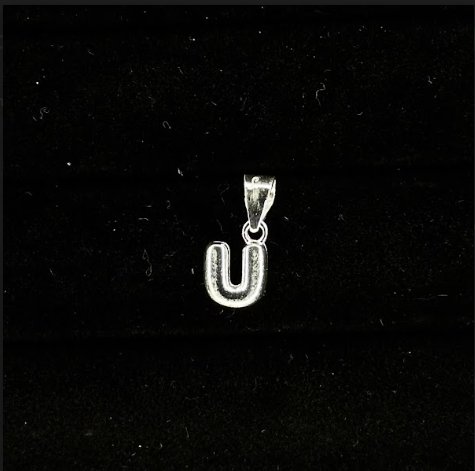 DIJE LETRA "U" LISA