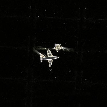 ANILLO AJUSTABLE ESTIILO AVION 