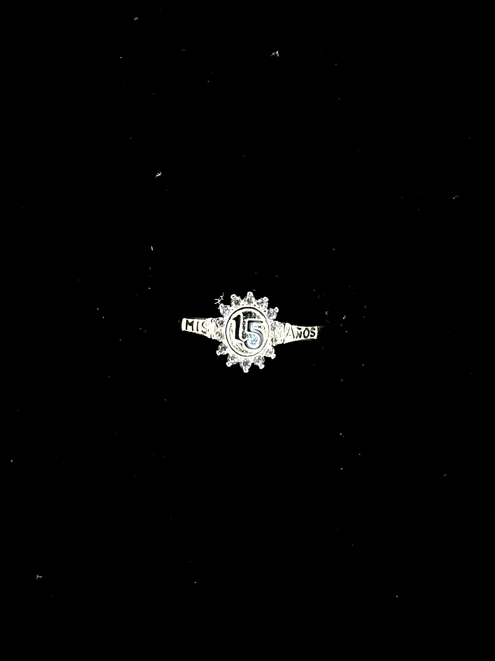 ANILLO RESPLANDOR DE SOL CON DESTELLOS RADIALES